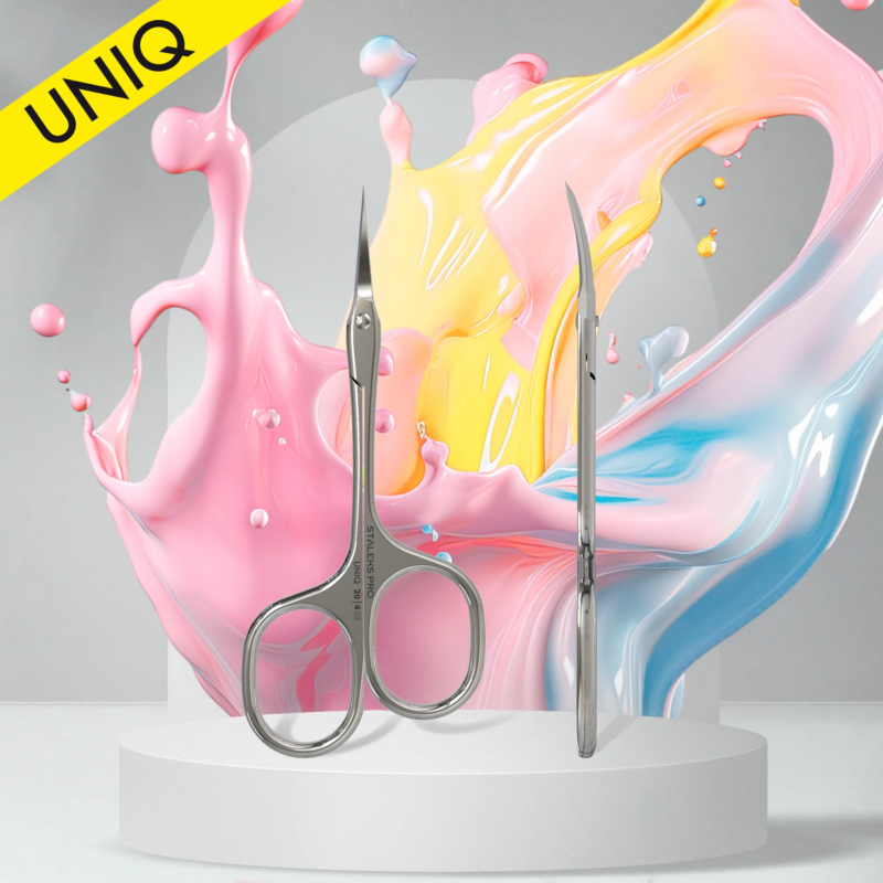 Professional cuticle scissors Asymmetric UNIQ 20 TYPE 4